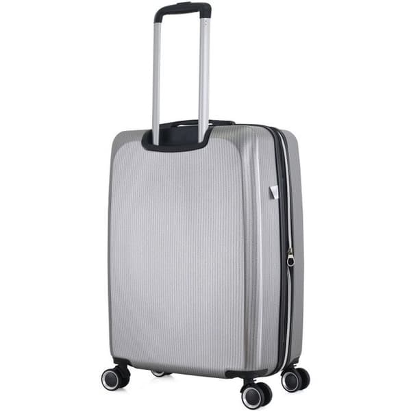 Set med 3 st Extensible Rigida Trolley Polycarbonate - LYS Paris 379/3 - Silver