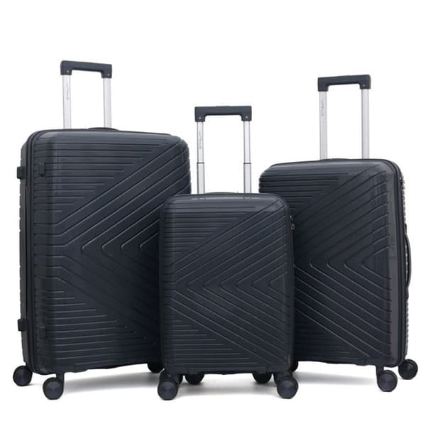 Set om 3 Polypropylen-väskor "Travel Light" - LYS Paris 2551/3 - Mörkgrå