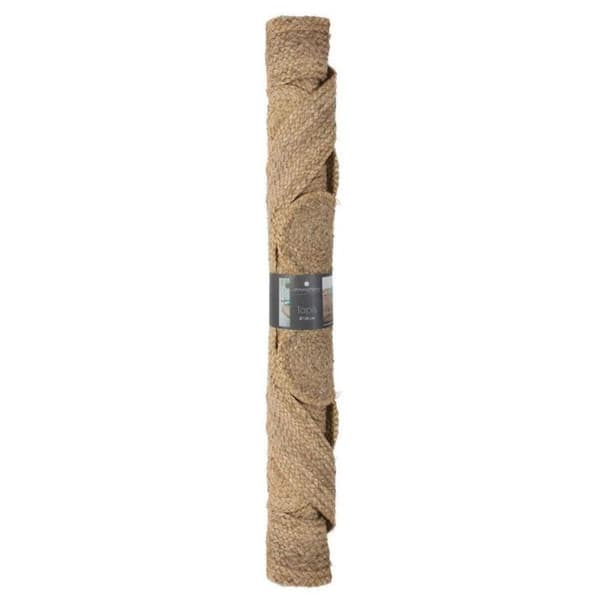 Rund jute matta med hål, diameter 80 cm Atmosphera - -
