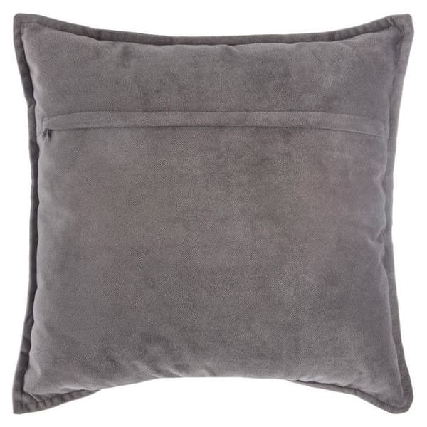Kudde "Lilou" Sammetseffekt 45 x 45 cm Atmosphera - Mörkgrå - Mörkgrå -