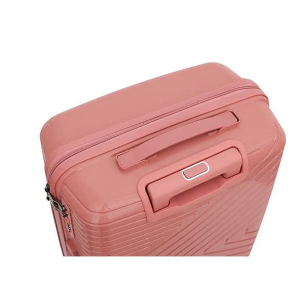 Set med 3 resväskor i polypropen "Travel Light" - LYS Paris 2551/3 - Rosa -