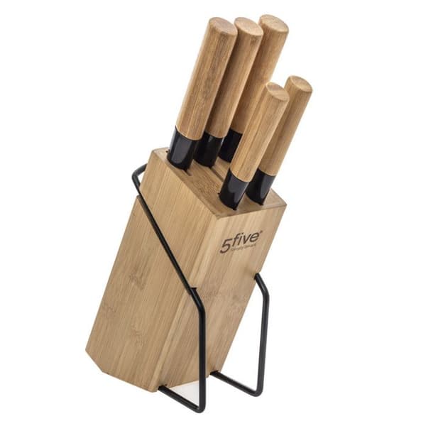 Secret de Gourmet Bamboo 5-delad knivblock