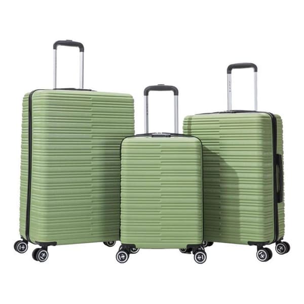 Set med 3 resväskor - 100% ABS - LYS Paris 360/3 - Kaki - Kaki -