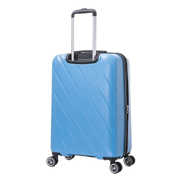 Set med 3 utvidgade resväskor - 100% ABS - LYS Paris 350/3 - Blå - Blå -