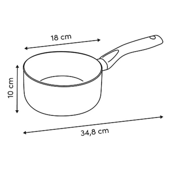 Gratängform induktion "Néo" aluminium diameter 18 cm - -