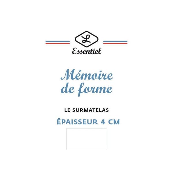 Surmatelas Lestra Softyne med minnesskum 80 x 200 cm Lestra - -
