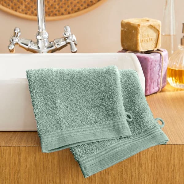 Set med 2 tvättlappar "Spa" 15 x 21 cm / 400 gr/m² - "Spa" Mint - "Spa" Mint -