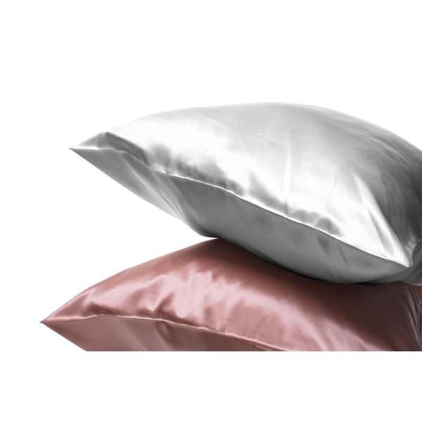 Sängkudde "Silk" Mulberrysilke 100% bomull - Silk Silver - 65 x 65 cm