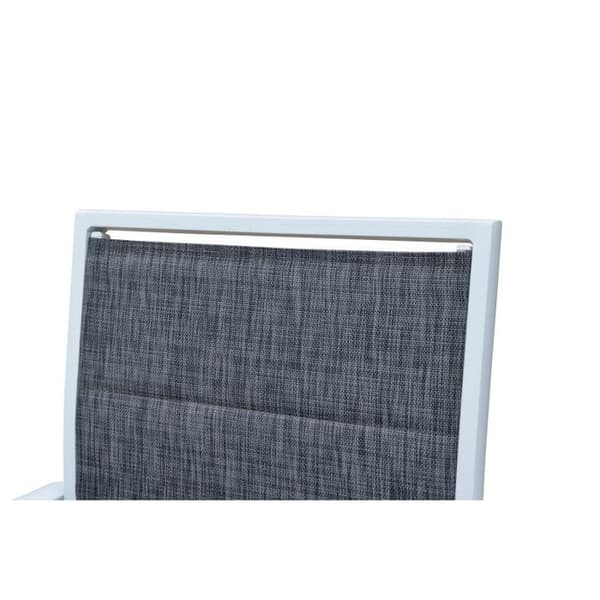 Modulo fåtölj aluminiumstruktur Vit/Ljunggrå Wilsa Garden