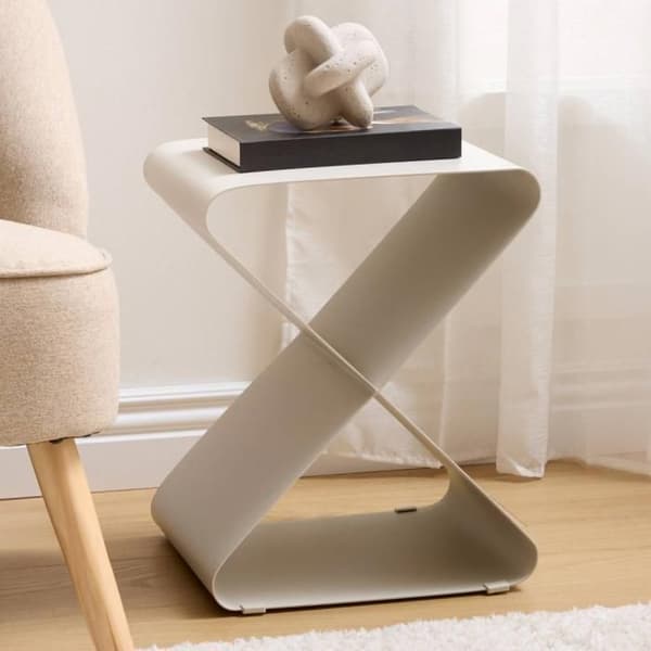 Cafébord Elder höjd 45,5cm metall Atmosphera - Beige