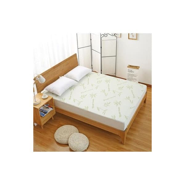 Set med 2 vattentäta örngott "Bambu" 50 x 70 cm - Grön -