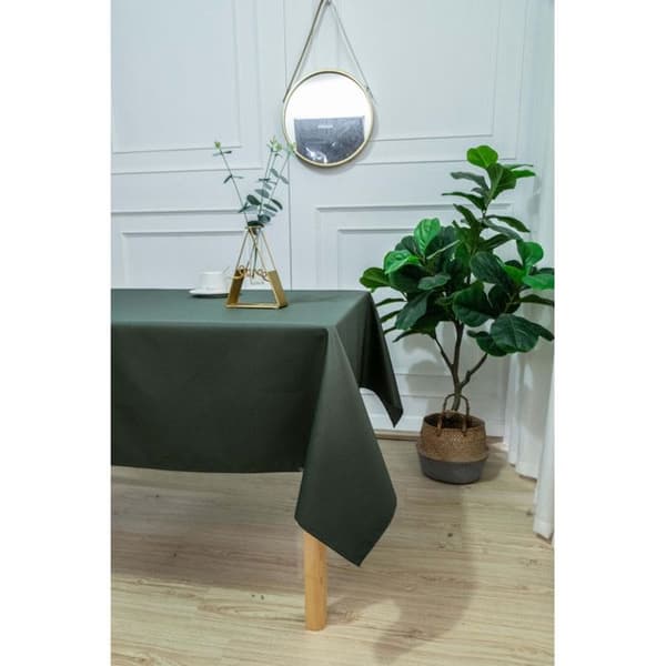 Behandlad duk med fläckskydd Kaki rektangulär 145 x 240 cm - Grön -