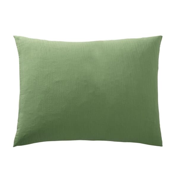 Kuddfodral "Noah" 50 x 70 cm "Bomullsgaze" - Noah Olive - Noah Olive -