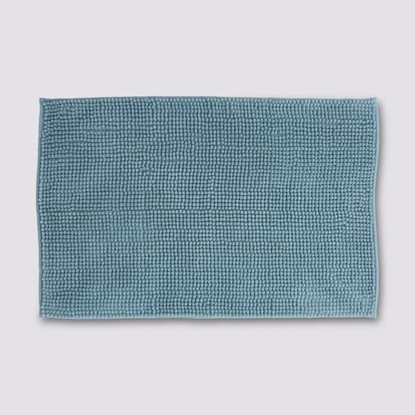 Badrumsmatta "Chenille" 50 x 80 cm Atmosphéra - Blå arktis
