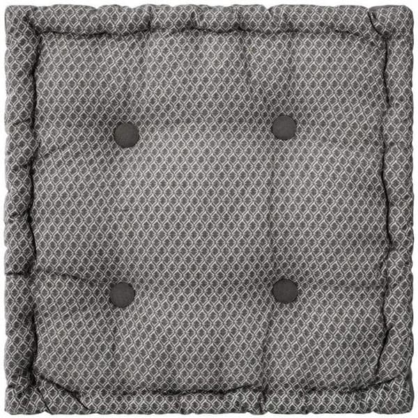 Golvkudde "Otto" 40 x 40 x 8 cm Atmosphéra - Grå - Grå -