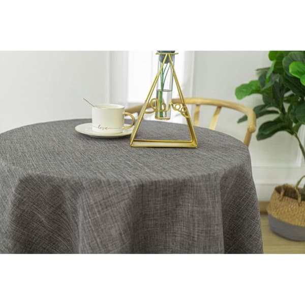 Rund antistain duk anthracit 160 cm - Grå -