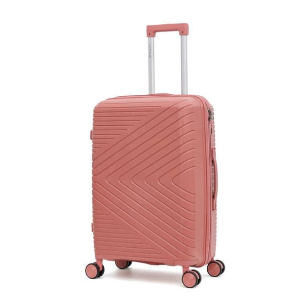 Set med 3 resväskor i polypropen "Travel Light" - LYS Paris 2551/3 - Rosa -