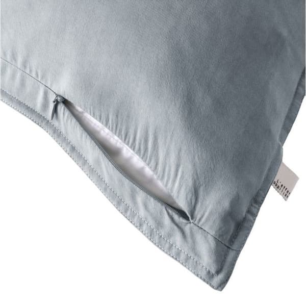 Kuddfodral "Lysandre" alla dimensioner "Lyocel" Fjärilseffekt - 63x63 - Lysandre Stone
