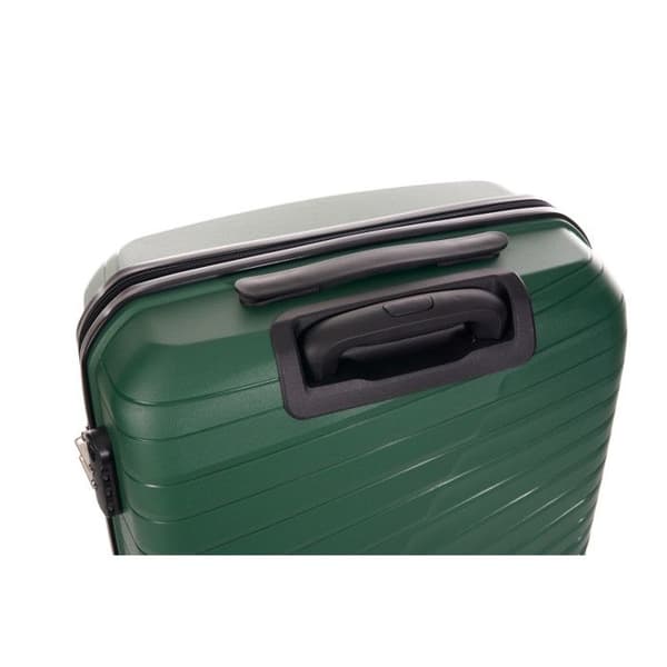 Set med 3 resväskor i polypropen "Travel Light" - LYS Paris 2500/3 - Grön -