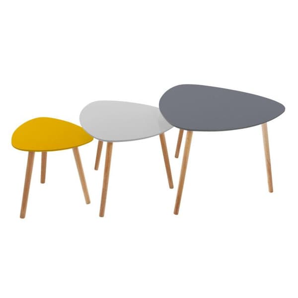 Set med 3 häckbord kombi Miléo Atmosphera
