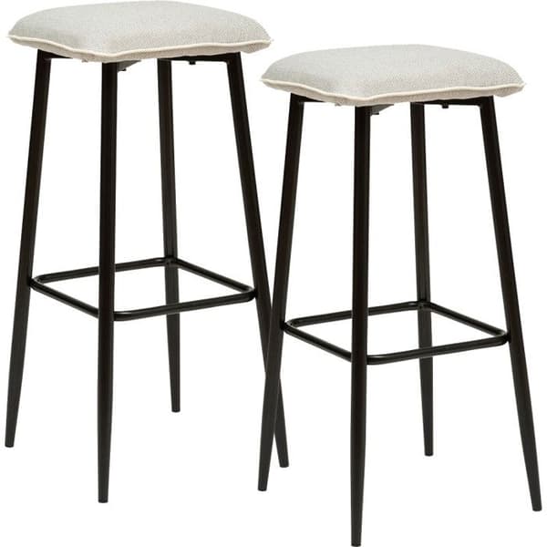 Set med 2 Atmosphera "Lanir" Design barstolar - Grå