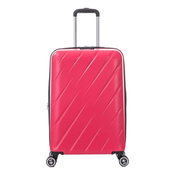 Set med 3 Utökbara Resväskor - 100% ABS - LYS Paris 350/3 - Fuchsia