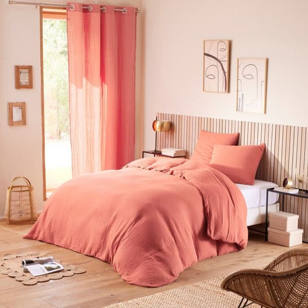 Kuddfodral "Noah" 50 x 70 cm "Bomullsgaze" - Noah Blush - Noah Blush -