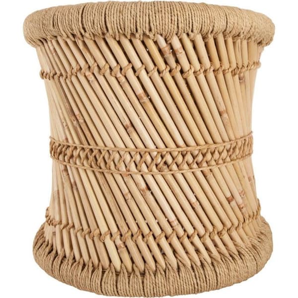 Set med 2 sidobord i naturlig rep Atmosphera - -