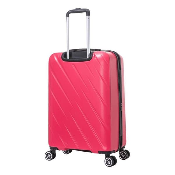 Set med 3 Utökbara Resväskor - 100% ABS - LYS Paris 350/3 - Fuchsia
