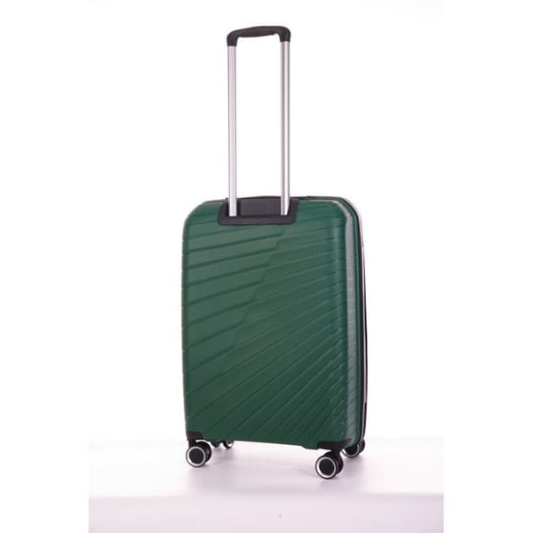 Set med 3 resväskor i polypropen "Travel Light" - LYS Paris 2500/3 - Grön -
