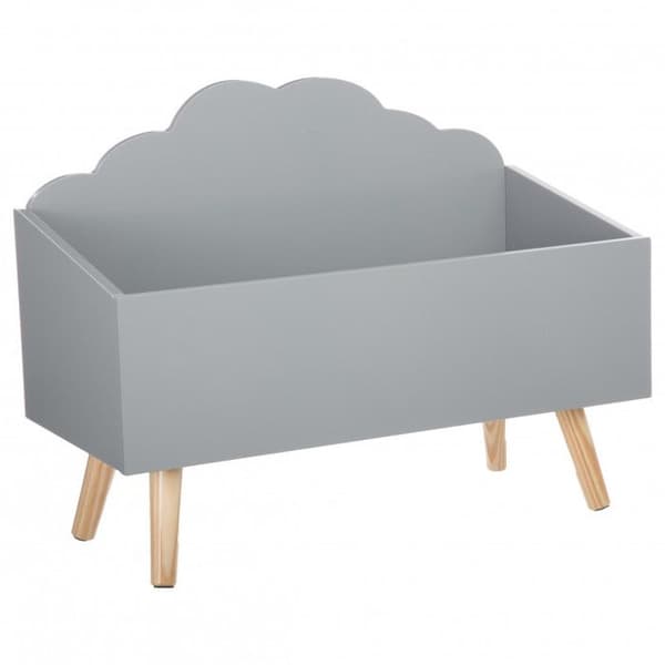 Atmosphera "Nuage" leksakslåda i trä - Grå