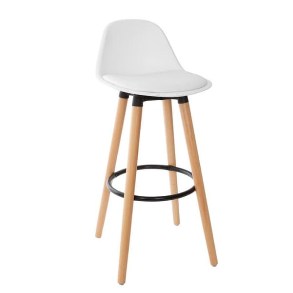 Set med 2 barstolar i skandinavisk design "Maxon" Atmosphera - Vit - Vit -