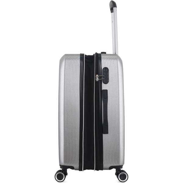 Set med 3 utvidgade hårda resväskor Trolley Polykarbonat - LYS Paris 379/3 - Silver - Silver -
