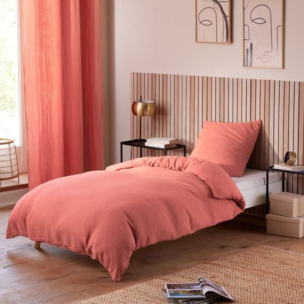 Kuddfodral "Noah" 50 x 70 cm "Bomullsgaze" - Noah Blush - Noah Blush -