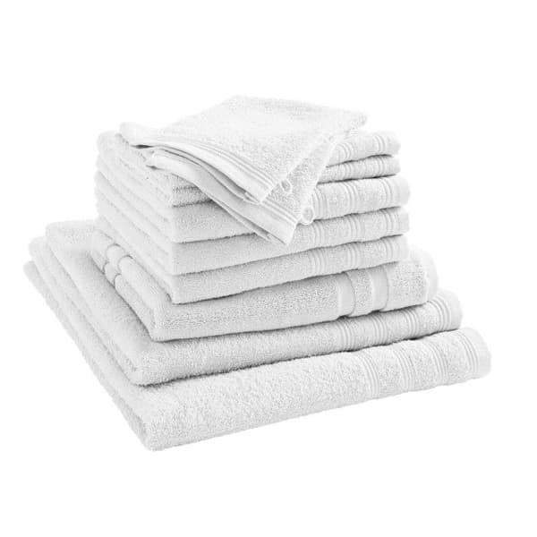 Komplett set 10 delar "Spa" badrum / 400 gr/m² - "Spa" Snö