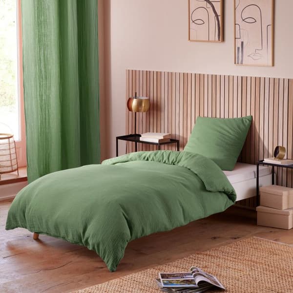 Örngott "Noah" 50 x 70 cm "Cotton Gauze" - Noah Olive