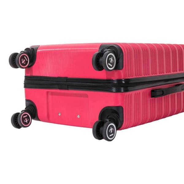 Set med 3 resväskor - 100% ABS - LYS Paris 360/3 - Fuchsia - Fuchsia -