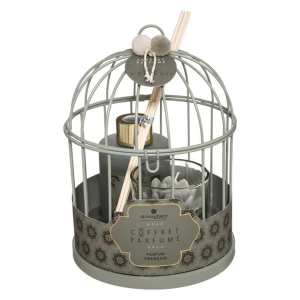 Cage-låda med diffuser och ett ljus "Lola Wonderly" Atmosphera