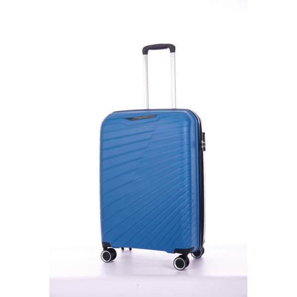 Set med 3 resväskor i polypropen "Travel Light" - LYS Paris 2500/3 - Blå -