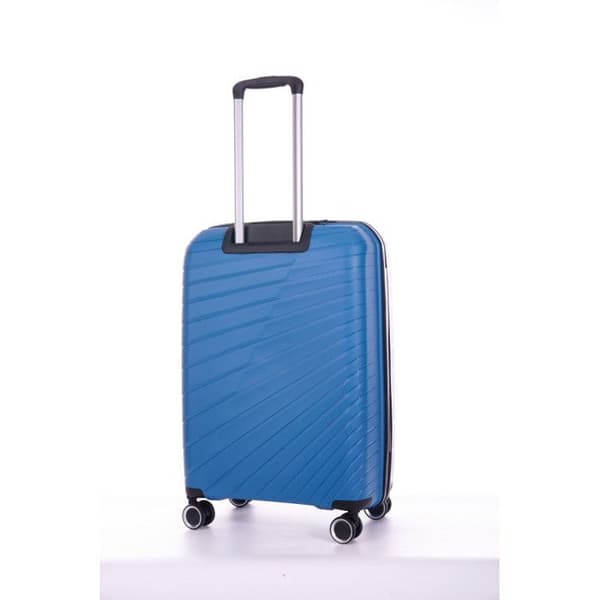 Set med 3 resväskor i polypropen "Travel Light" - LYS Paris 2500/3 - Blå -