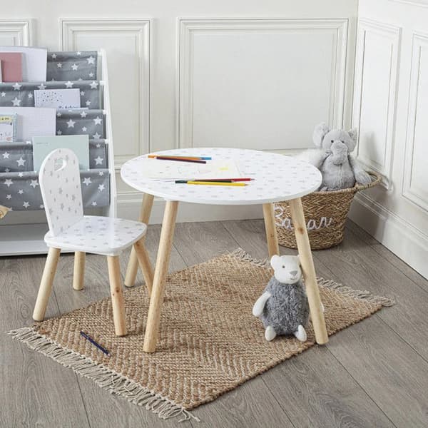 Barnbord "Douceur" Atmosphera - 140x190 - Vit