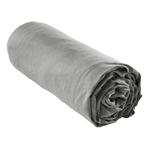 Drap housse "Lysandre" alla dimensioner "Lyocel" Fjärilseffekt - 90x190 - Granit