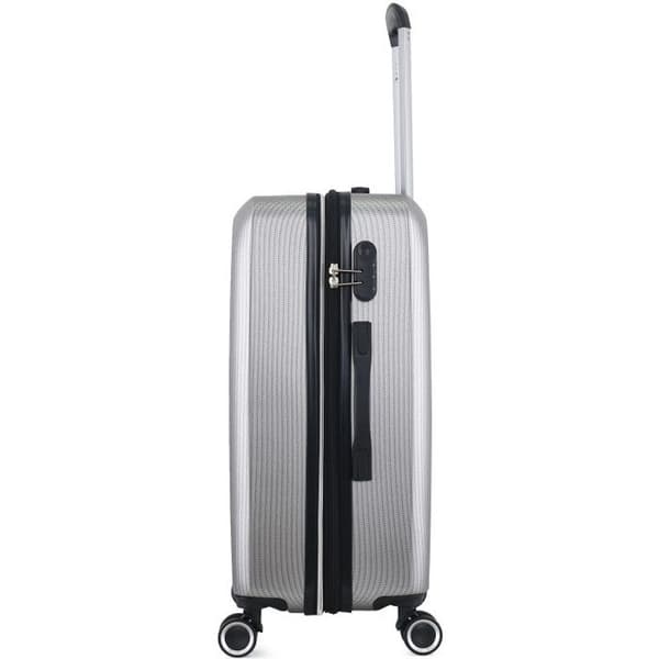 Set med 3 st Extensible Rigida Trolley Polycarbonate - LYS Paris 379/3 - Silver