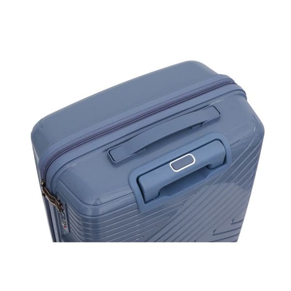 Set med 3 resväskor i polypropen "Travel Light" - LYS Paris 2551/3 - Blå -