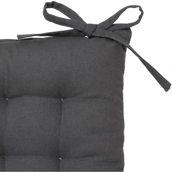 Stolsdyna med knutar 38 x 38 cm Atmosphéra - Mörkgrå