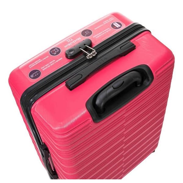 Set med 3 resväskor - 100% ABS - LYS Paris 360/3 - Fuchsia