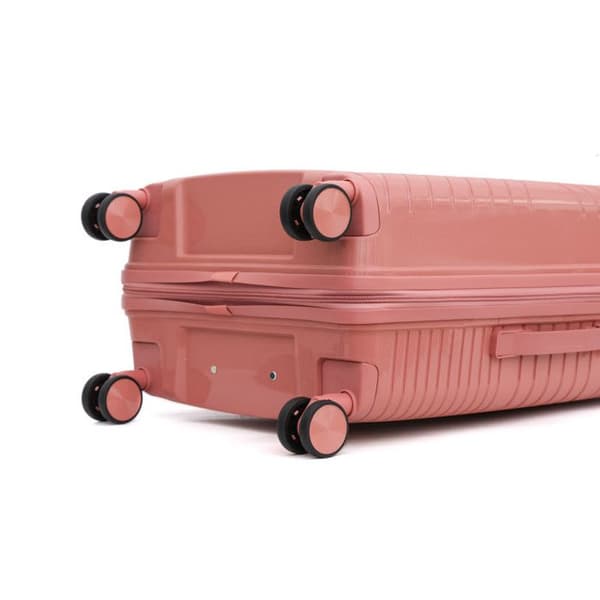 Set med 3 resväskor i polypropen "Travel Light" - LYS Paris 2551/3 - Rosa -