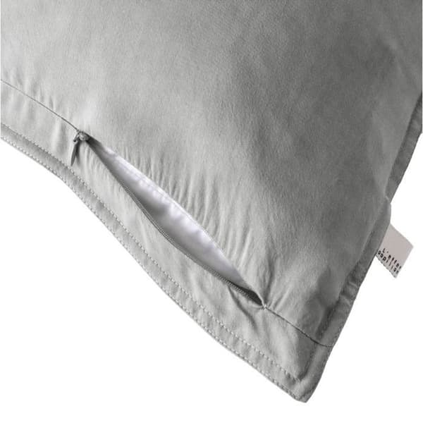 Kuddfodral "Lysandre" alla dimensioner "Lyocel" Fjärilseffekt - 50x70 - Lysandre Granit