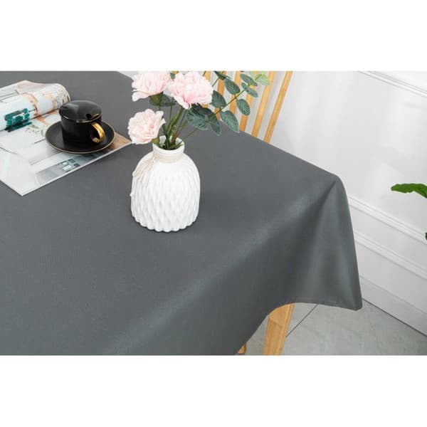 Bordduk belagd med fläckskydd Behandlad rektangulär 145 x 240 cm - Grå -