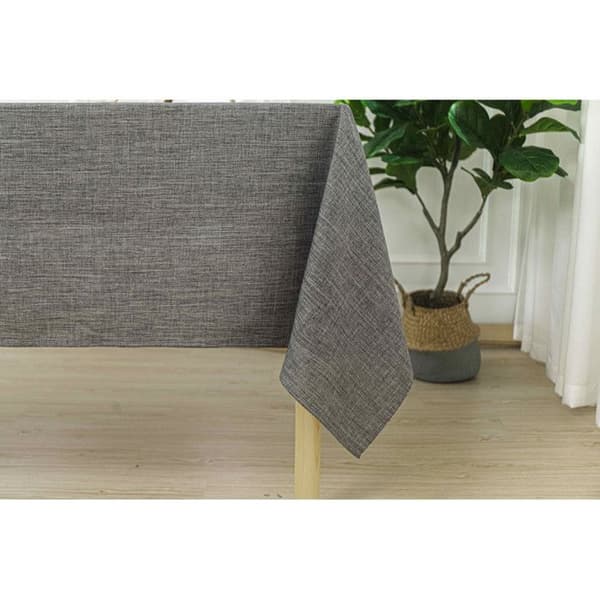 Enfärgad fläckavvisande duk Anthracite rektangulär 145 x 240 cm - Grå -